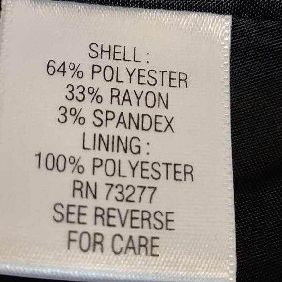 Apt. 9 Women's Black Flare Cuff Button Front Blazer Jacket Size 12 - Picture 8 of 8